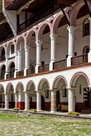 RILA MONASTERY, BULGARIA - JUNE 24, 2021: Orthodox Monastery of Saint Ivan (John) of Rila (Rila Monastery), Kyustendil Region, Bulgariaのeditorial素材
