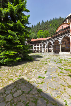 RILA MONASTERY, BULGARIA - JUNE 24, 2021: Orthodox Monastery of Saint Ivan (John) of Rila (Rila Monastery), Kyustendil Region, Bulgariaのeditorial素材