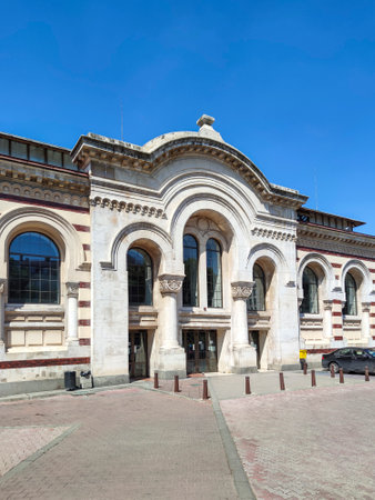 SOFIA, BULGARIA - JULY 11, 2021: Amazing Panoramic view of center of city of Sofia, Bulgariaのeditorial素材