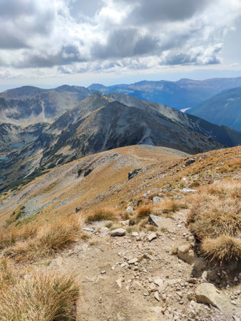 Amazing Summer landscape of Rila mountain near Musala peak, Bulgariaの写真素材