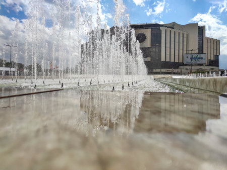 SOFIA, BULGARIA - SEPTEMBER 26, 2020: Amazing Panoramic view of center of city of Sofia, Bulgariaのeditorial素材