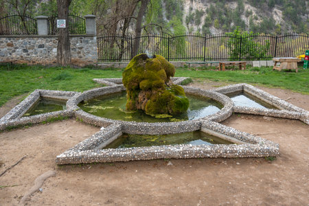 Medieval Bachkovo Monastery Dormition of the Mother of God, Plovdiv Region, Bulgariaの写真素材