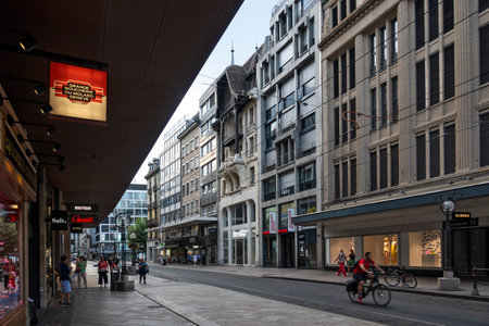 GENEVA, SWITZERLAND - JUNE 19, 2023: Amazing Panoramic view of city of Geneva, Switzerlandのeditorial素材