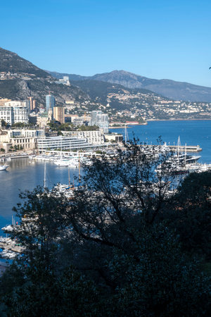 Amazing Panoramic view of city of Monte Carlo, Monaco