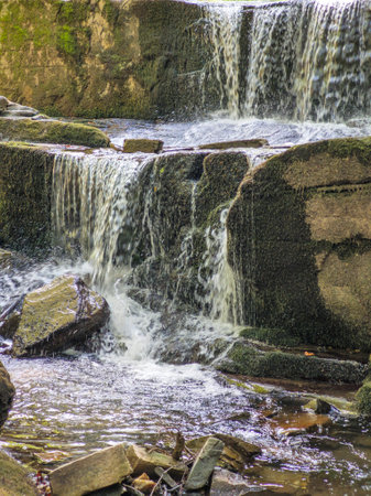 Panorama of Sitovo waterfall at Rhodopes Mountain, Plovdiv region, Bulgaria