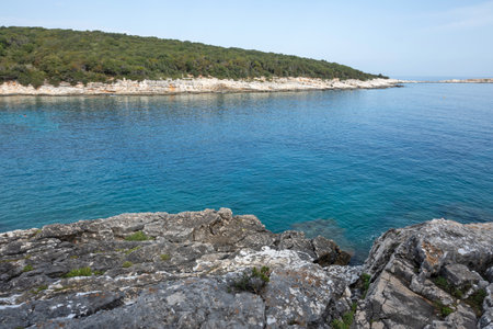 Amazing view of Emplisi Fiskardo Beach, Cephalonia, Ionian Islands, Greeceの写真素材