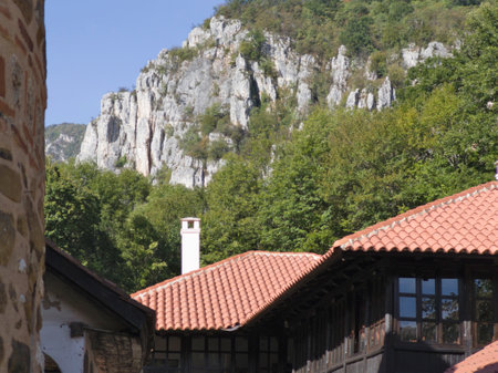 Amazing view of Medieval Poganovo Monastery of St. John Theologian, Serbia