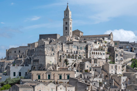 Amazing view of The Old town of Matera, Basilicata Region, Italyの写真素材