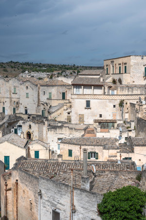 Amazing view of The Old town of Matera, Basilicata Region, Italy