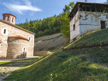 Amazing view of Medieval Sukovo Monastery of Assumption of the Blessed Virgin Mary, Serbia