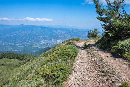 Summer view of Belasitsa Mountain around Kongur peak, Blagoevgrad Region, Bulgariaの写真素材