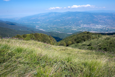 Summer view of Belasitsa Mountain around Kongur peak, Blagoevgrad Region, Bulgaria