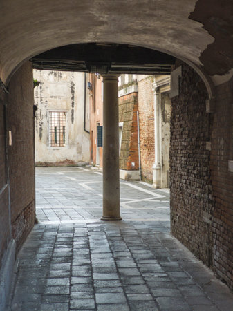 Panorama of The Old Town of city of Venice, Veneto Region, Italyの写真素材