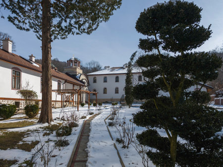 Orthodox Divotino Monastery dedicated to Holy Trinity at Lyulin Mountain, Sofia City Region,...