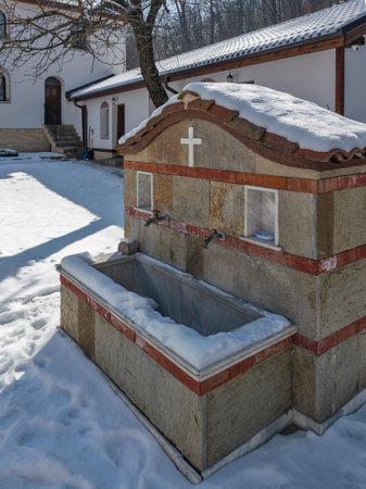 Orthodox Divotino Monastery dedicated to Holy Trinity at Lyulin Mountain, Sofia City Region,...