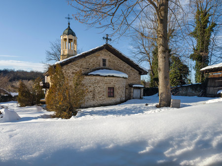Amazing Winter view of village of Bozhentsi, Gabrovo region, Bulgaria
