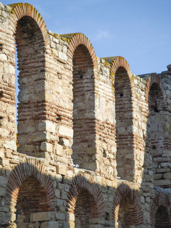 Amazing Panorama of The Old town of Nessebar, Burgas Region, Bulgaria