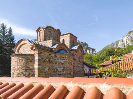 Amazing view of Medieval Poganovo Monastery of St. John Theologian, Serbia