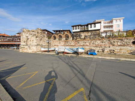 Amazing Panorama of The Old town of Nessebar, Burgas Region, Bulgaria