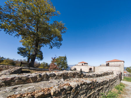 Autumn view of Late antique Roman fortified settlement Tsari Mali grad near village of Belchin,...