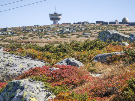 Amazing Autumn panorama of Vitosha Mountain near Cherni Vrah peak, Bulgariaの写真素材