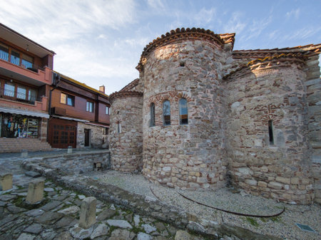 Amazing Panorama of The old town of Nessebar, Burgas Region, Bulgariaの写真素材