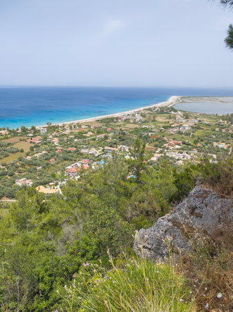 Amazing Panorama of Lefkada near Agios Ioannis beach, Ionian Islands, Greece