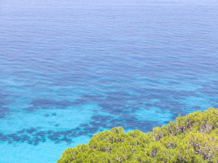 Amazing view of Lefkada near Pefkoulia beach, Ionian Islands, Greeceの写真素材