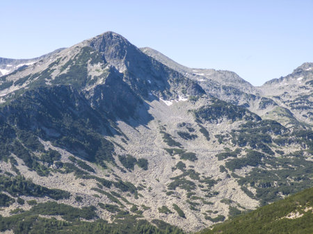 Amazing Summer landscape of Pirin Mountain near Popovo Lake, Bulgariaの写真素材