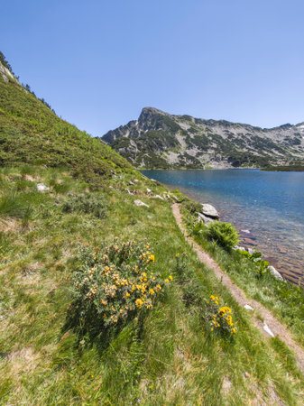 Amazing Summer Landscape of Popovo Lake at Pirin Mountain, Bulgariaの写真素材