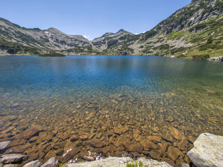 Amazing Summer Landscape of Popovo Lake at Pirin Mountain, Bulgariaの写真素材