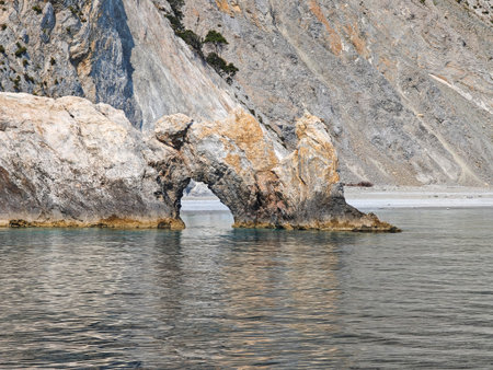 Panorama of Coastline of Skiathos Iskand near Lalaria beach, Sporades, Thessaly, Greeceの写真素材