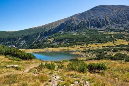 Amazing Summer Landscape of Musalenski lakes, Rila mountain, Bulgariaの写真素材