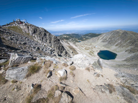 Summer Landscape of Rila mountain near Musala peak and Ice Lake, Bulgariaの写真素材