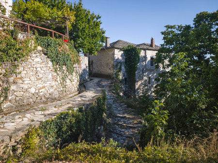 Village of Pinakates at Pelion Mountain, Thessaly, Greece