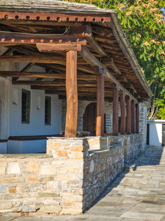 Village of Vizitsa at Pelion Mountain, Thessaly, Greeceの写真素材