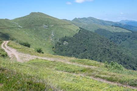 Summer view of Belasitsa Mountain around Kongur peak, Blagoevgrad Region, Bulgaria