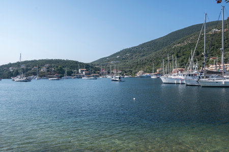 Summer view of village of Sivota at Lefkada, Ionian Islands, Greece