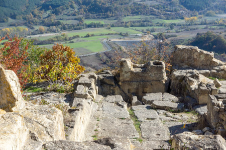 Autumn view of Ruins of Ancient thracian city of Perperikon, Kardzhali Region, Bulgaria