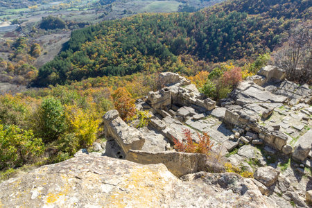 Autumn view of Ruins of Ancient thracian city of Perperikon, Kardzhali Region, Bulgaria
