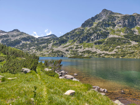 Amazing Summer Landscape of Pirin Mountain near Popovo Lake, Bulgariaの写真素材