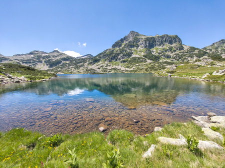 Amazing Summer Landscape of Pirin Mountain near Popovo Lake, Bulgariaの写真素材