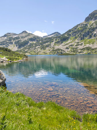 Amazing Summer Landscape of Pirin Mountain near Popovo Lake, Bulgariaの写真素材