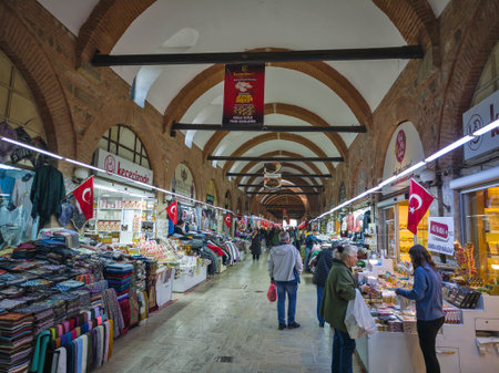 EDIRNE, TURKEY - NOVEMBER 02, 2024: Panoramic view of The center of city of Edirne, East Thrace, Turkeyのeditorial素材