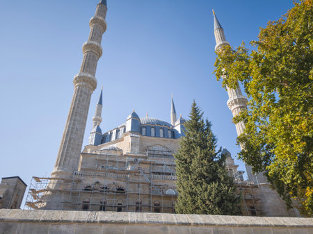 EDIRNE, TURKEY - NOVEMBER 02, 2024: Panoramic view of The center of city of Edirne, East Thrace, Turkeyのeditorial素材