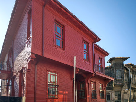 EDIRNE, TURKEY - NOVEMBER 02, 2024: Panoramic view of The center of city of Edirne, East Thrace, Turkeyのeditorial素材