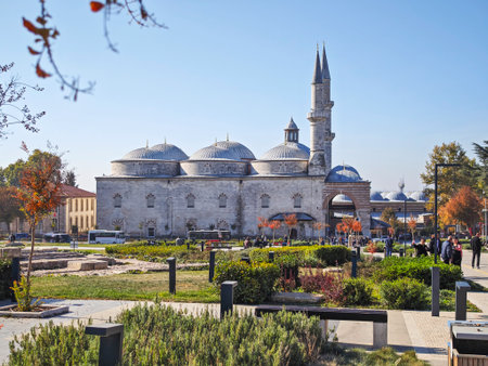 EDIRNE, TURKEY - NOVEMBER 02, 2024: Panoramic view of The center of city of Edirne, East Thrace, Turkeyのeditorial素材