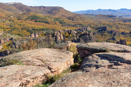 Amazing Autumn view of Belogradchik Rocks, Vidin Region, Bulgariaの写真素材