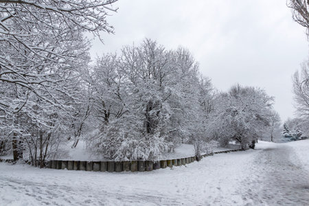 Amazing Winter Landscape in city of Sofia, Bulgaria