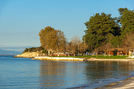 Amazing Landscape of coastline of Thassos island, East Macedonia and Thrace, Greece